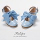 Iris Corolla Tulips Chunky Heel Shoes(Reservation/6 Colours/Full Payment Without Shipping)